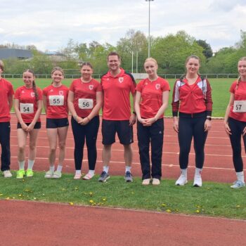 Wurf-Team des TVE Sehnde beim Werfertag des TUS Wunstorf